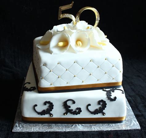 50th Anniversary Cake — Anniversary 50th Anniversary Cakes Square