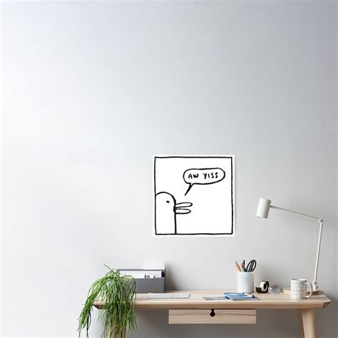 Aww Yiss Meme Poster By Sticker Stacker Redbubble