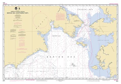 Bering Sea Northern Part Alaska Noaa Chart 514 Digital Art By