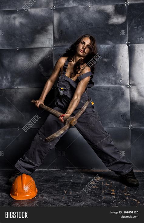 Sexy Female Miner Image And Photo Free Trial Bigstock