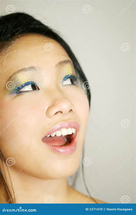 Japanese Girl Stock Photo Image Of Japanese Smile Surprised