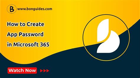 How To Create An App Password In Microsoft 365 Youtube