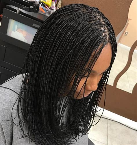 40 Ideas Of Micro Braids Invisible Braids And Micro Twists Micro Braids Hairstyles Micro
