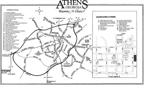 Athens Georgia City Map Athens Georgia Mappery