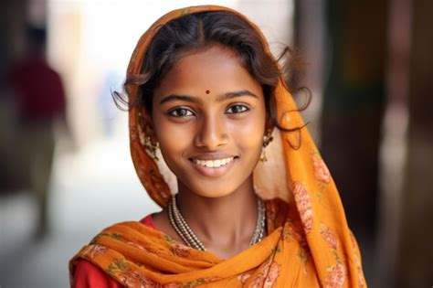 Premium Ai Image An India Young Woman Smile At Camera
