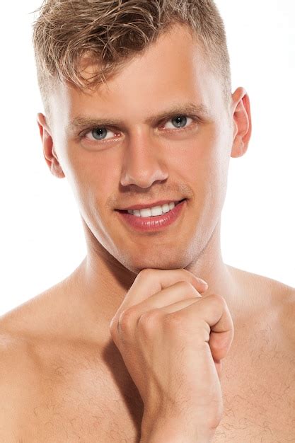 Free Photo Portrait Of Handsome Naked Guy