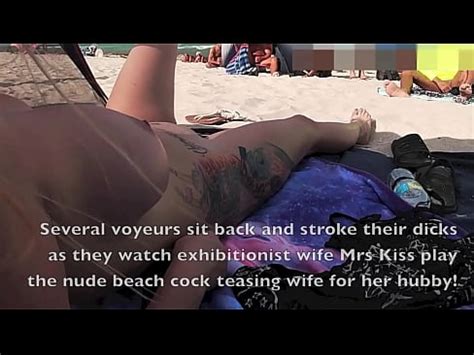 Exhibitionist Wife Mrs Kiss Gives Us Her Nude Beach Pov View Of A Voyeur Jerking Off In