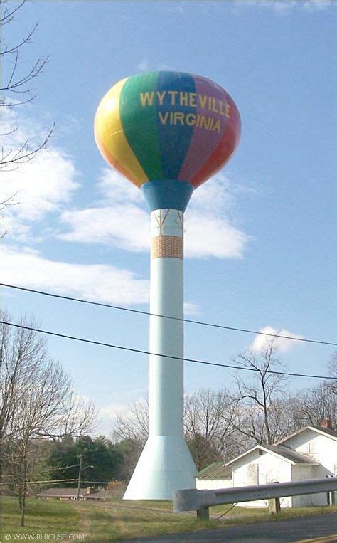 Colorful Water Tower In Wytheville Va Wytheville Virginia Wythe