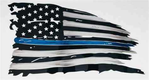 Browse our racing flag images, graphics, and designs from +79.322 free vectors graphics. Tattered Flag Thin Blue Line (Police Metal Art) - Metal ...