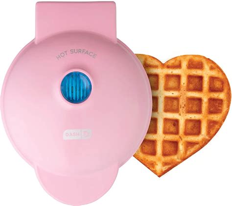 Heart Mini Waffle Maker Pink Home And Kitchen