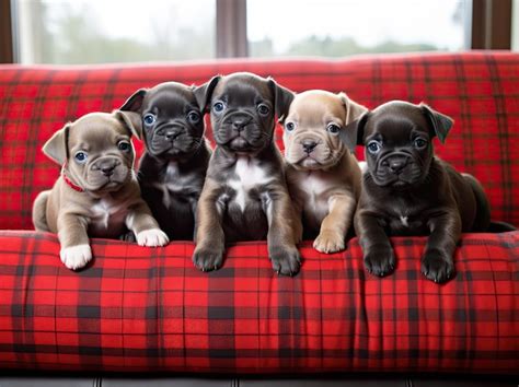 Premium Ai Image Group Of French Bulldogs Puppies Photograph