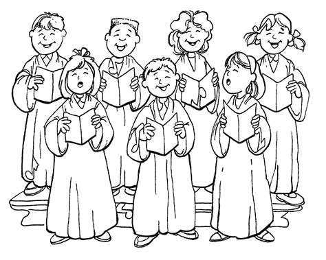 Su etsy trovi 367 childrens choir in vendita, e costano in media € 25,13. Church Choir Coloring Pages | Bible coloring pages ...