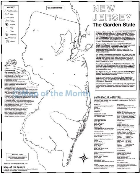 Map Of New Jersey Printable Free Printable Templates