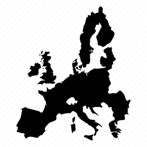 Eu Euro Europe European Union Map Icon