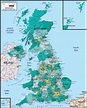 United Kingdom Political Wall Map | Maps.com.com