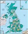 United Kingdom Political Wall Map | Maps.com.com