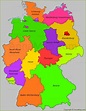 Germany states map | States of Germany - AnnaMap.com
