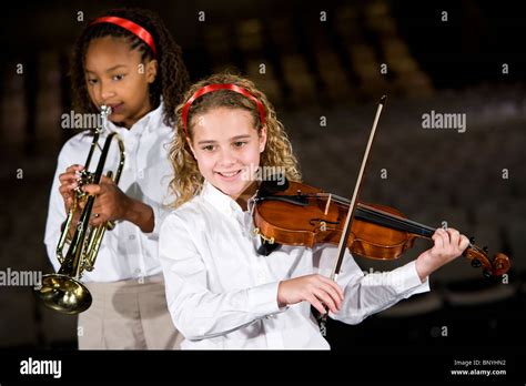 Children Playing Musical Instruments High Resolution Stock Photography