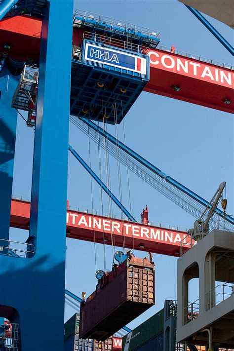 Container Gantry Crane Port Hamburg License Image 70276259