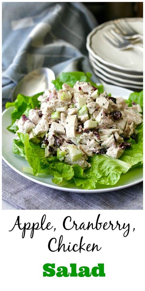 Make this a cranberry almond chicken salad or a cranberry walnut chicken salad, depending on what you have in your pantry. Chicken Salad with Apples, Cranberries, and Pecans ...