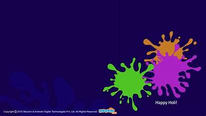 Holi Splash Colour Wallpapers Colours Desktop Mocomi