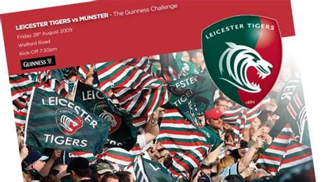 Match Programme Available On Friday Leicester Tigers