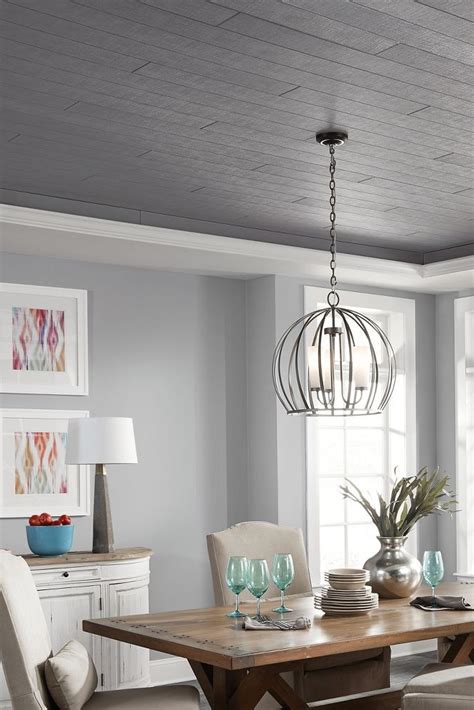 New Ceilings Colors And Textures Abound In This Dining Room Featuring