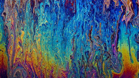 Fond d écran Coloré La peinture abstrait Macro texture savon ART Couleur fleur