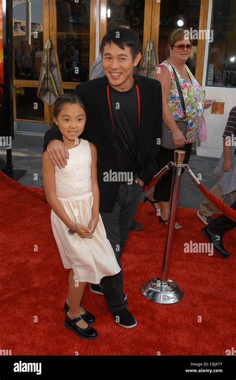 Jet Li Und Tochter Jane Li Los Angeles Premiere Von Die Mumie Grabmal