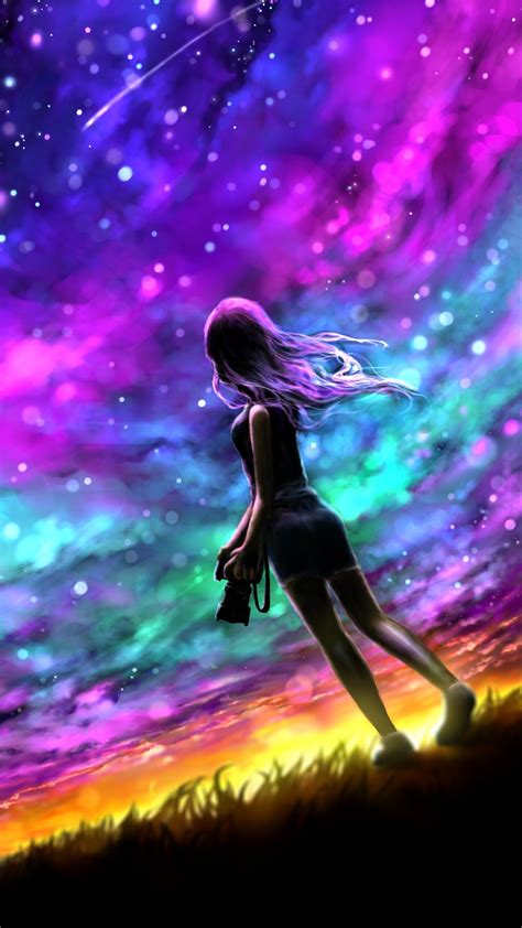 Girl Galaxy Wallpapers Top Free Girl Galaxy Backgrounds Wallpaperaccess