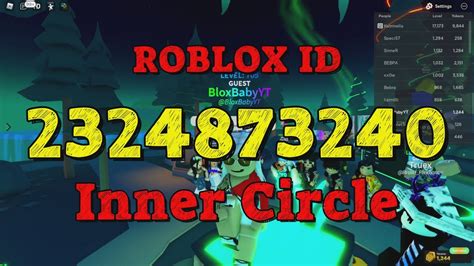 Inner Circle Roblox Song Codes Youtube