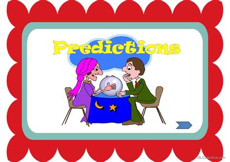 Predictions General Readin English Esl Powerpoints