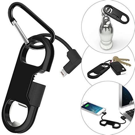 Iphone Charge Lightning Cable Keychain Bottle Opener Aluminum