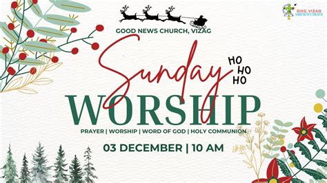 Sunday Worship Live Good News Church Vizag 03ndec23 Pastor