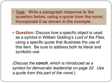 A signal phrase ends with a comma, unless it comes at the end of the sentence. Using quotes in an essay