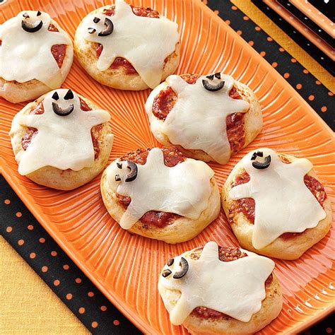Kid Size Ghost Pizzas Recipe Taste Of Home