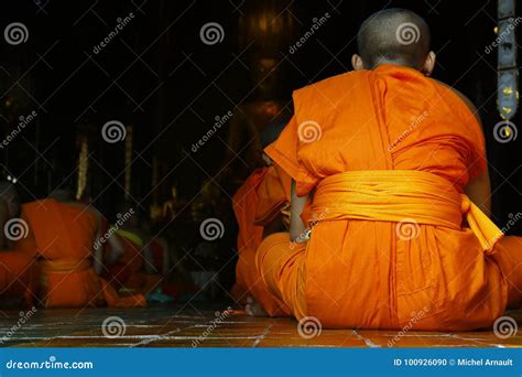 Monk Praying Editorial Image Image Of Cambodia Korea 100926090