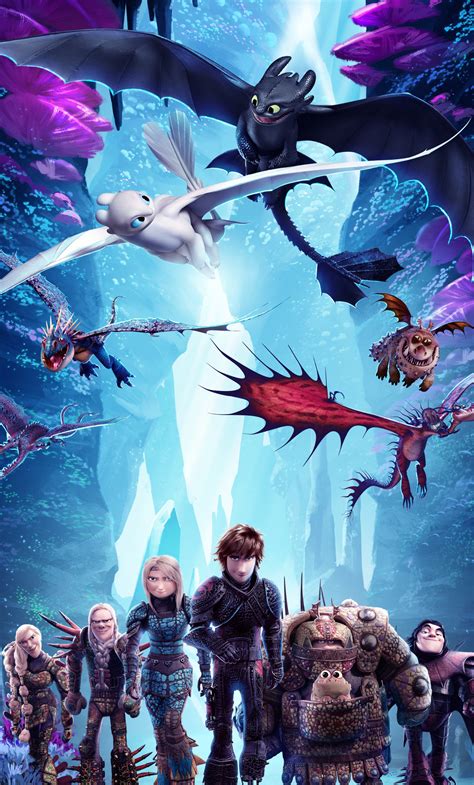 1280x2120 How To Train Your Dragon The Hidden World New Poster Iphone 6