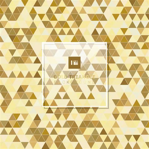 Abstract Golden Geometric Triangle Pattern Background Luxury Style