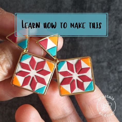 Katie's clay studio is a full service ceramic & art studio. How to Make Polymer Slab Earrings with a Geometric Pattern ...