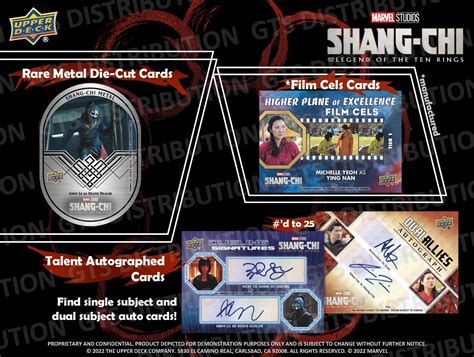 Upper Deck Marvel Studios Shang Chi And The Legend Of The Ten Rings