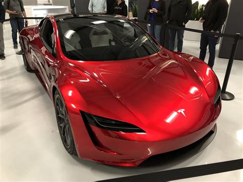 Red Tesla Roadster Palo Alto Hq Teslarati