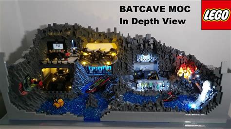 Lego Batman Batcave Moc In Depth View Youtube
