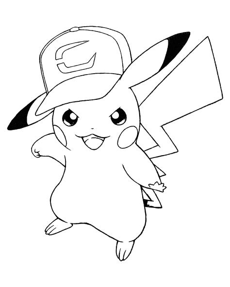 Pikachu Coloring Page Printable