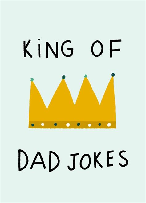 King Of Dad Jokes Card Scribbler