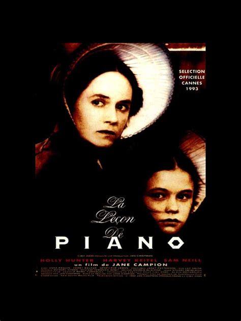 Holly hunter, harvey keitel, sam neill, anna paquin. Affiche du film LECON DE PIANO (LE) - THE PIANO - CINEMAFFICHE