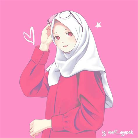 Gambar Anime Hijab Cantik