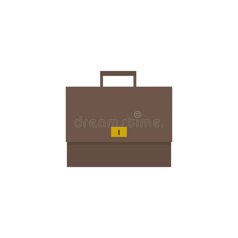 Briefcase Flat Icon Round Colorful Button Business Portfolio Circular