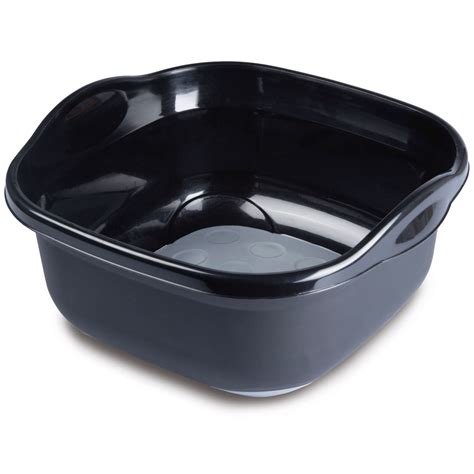 Addis Soft Touch Black And Grey Kitchen Washing Up Bowl