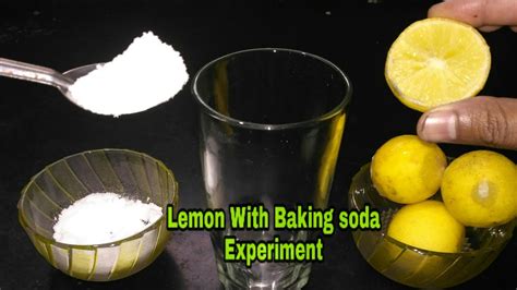 Science Experiment Lemon With Baking Soda YouTube